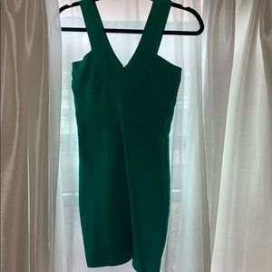 Emerald Green Curve Accentuating Dress💚